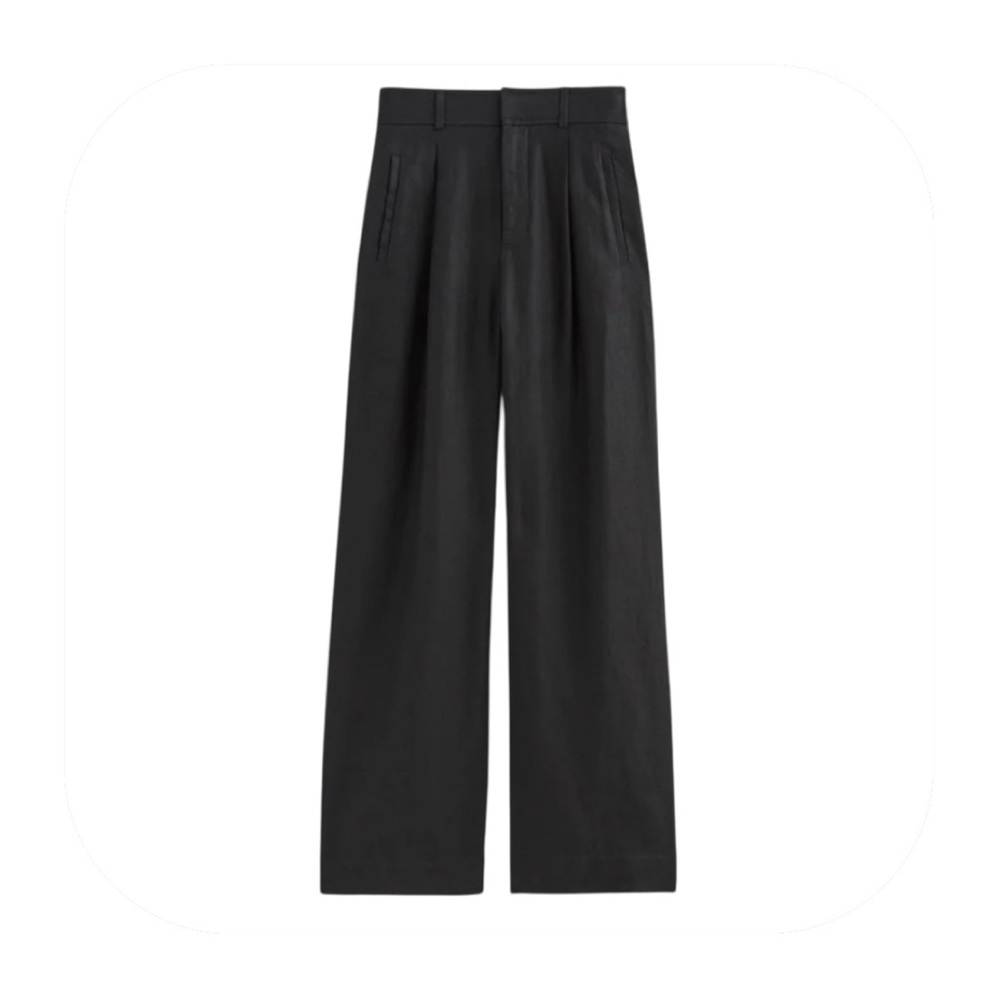 Everlane Black Wide-Leg Trousers